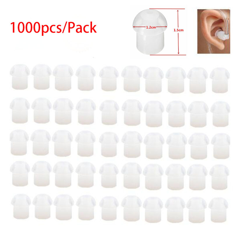 Silicone Ear Tip Replacement - 1000 pezzi di ricambio in gomma