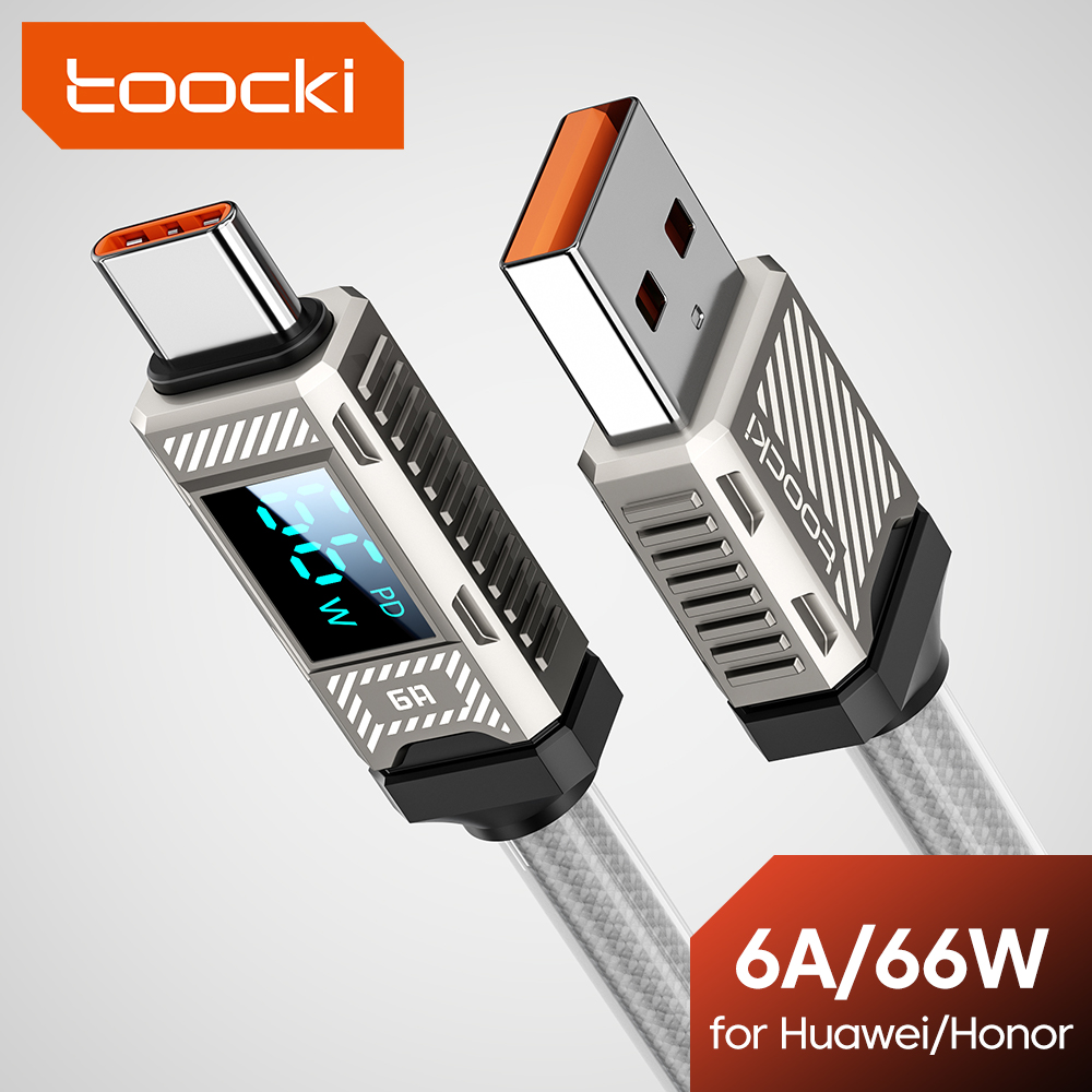 Usb C Earphone - Toocki PD 66W Cavo USB C