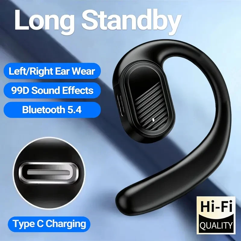 Bluetooth Headset On Ear - Auricolari Bluetooth 5.4 Open Wireless universali