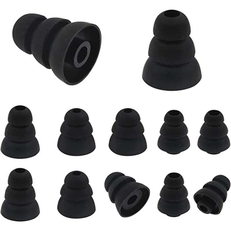 Silicone Ear Tip Replacement - Set di 6 Cuscinetti in Silicone