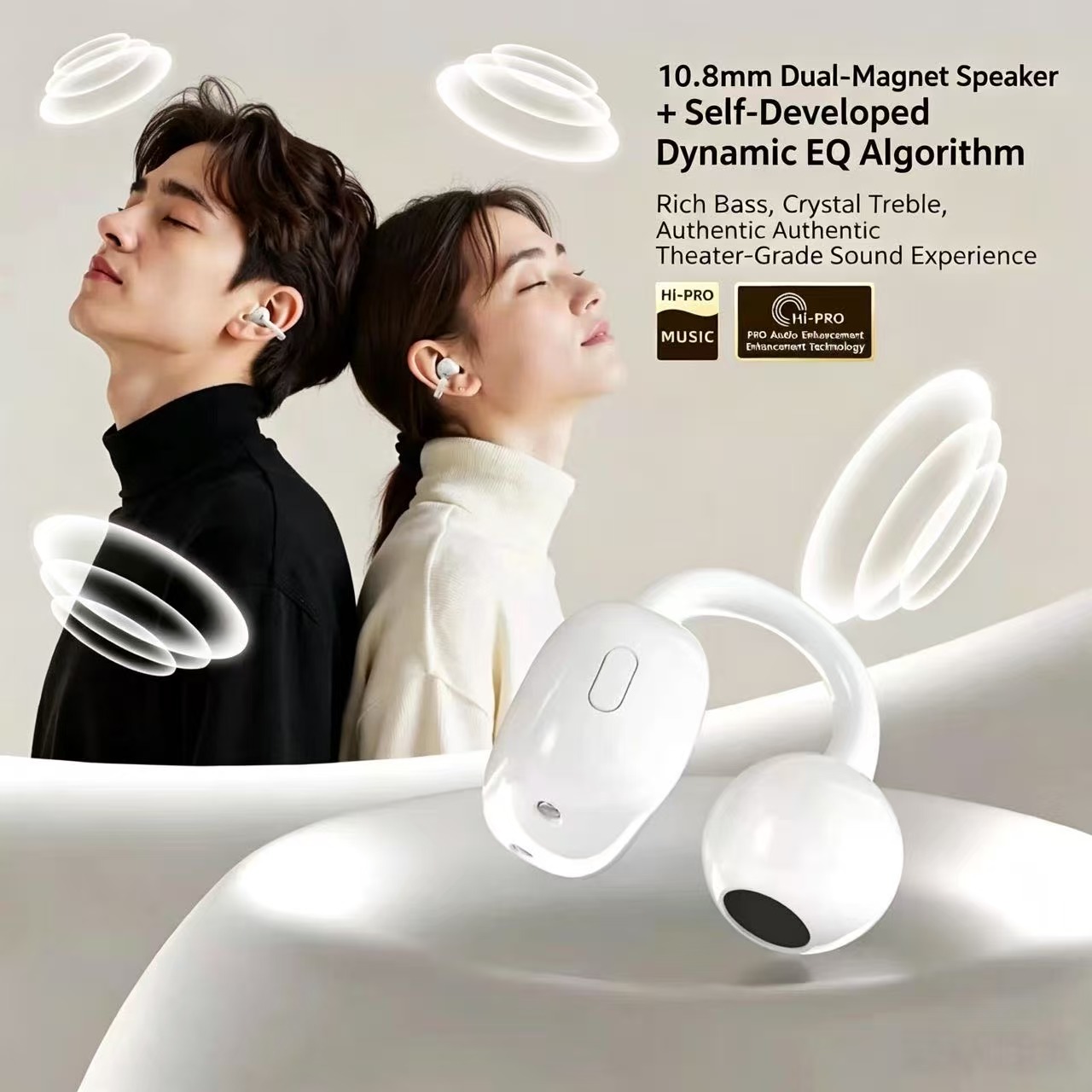 Sports Earphone Hook - Cuffie Bluetooth a Clip Aperta, Auricolari