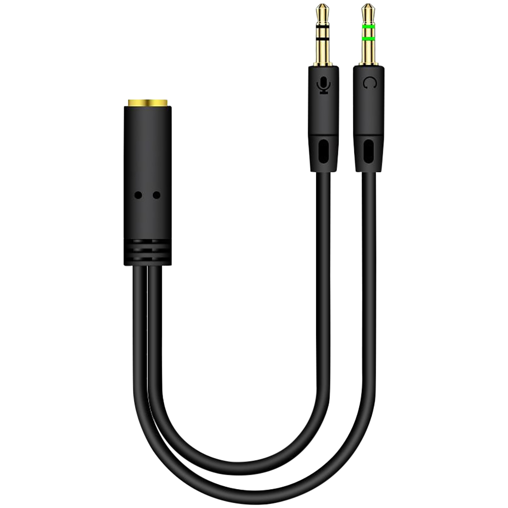 Earphone Splitter Jack - Jack da 3,5 mm 2 maschio