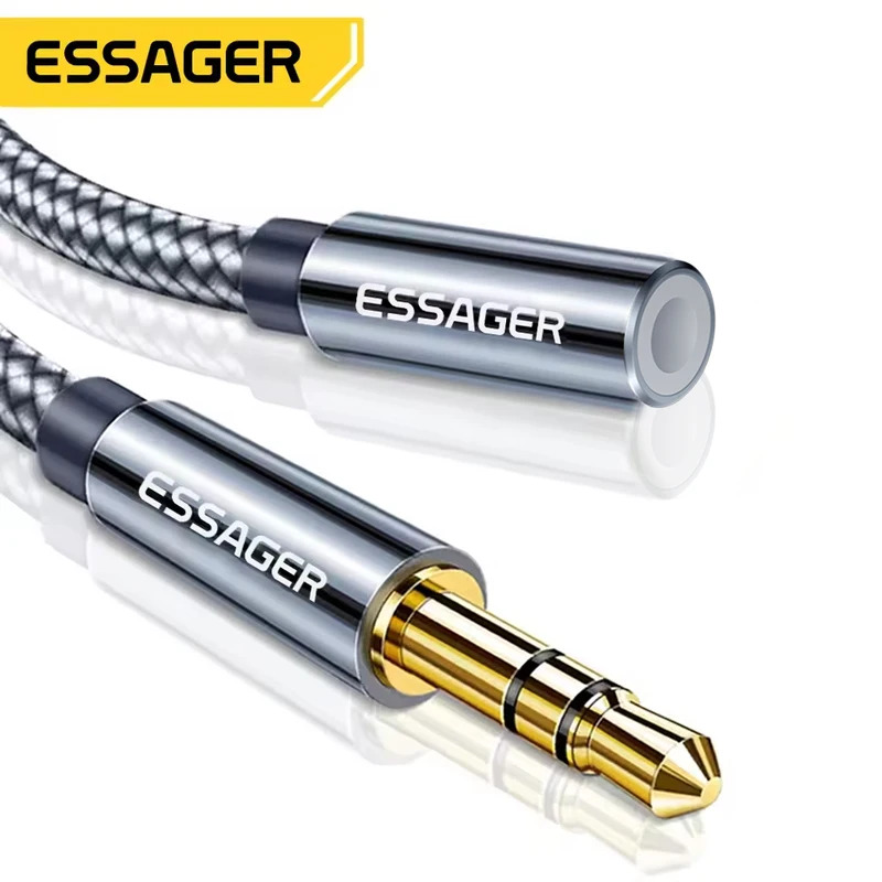 Earphone Splitter Jack - Cavo Audio Aux Essager da 3,5mm,
