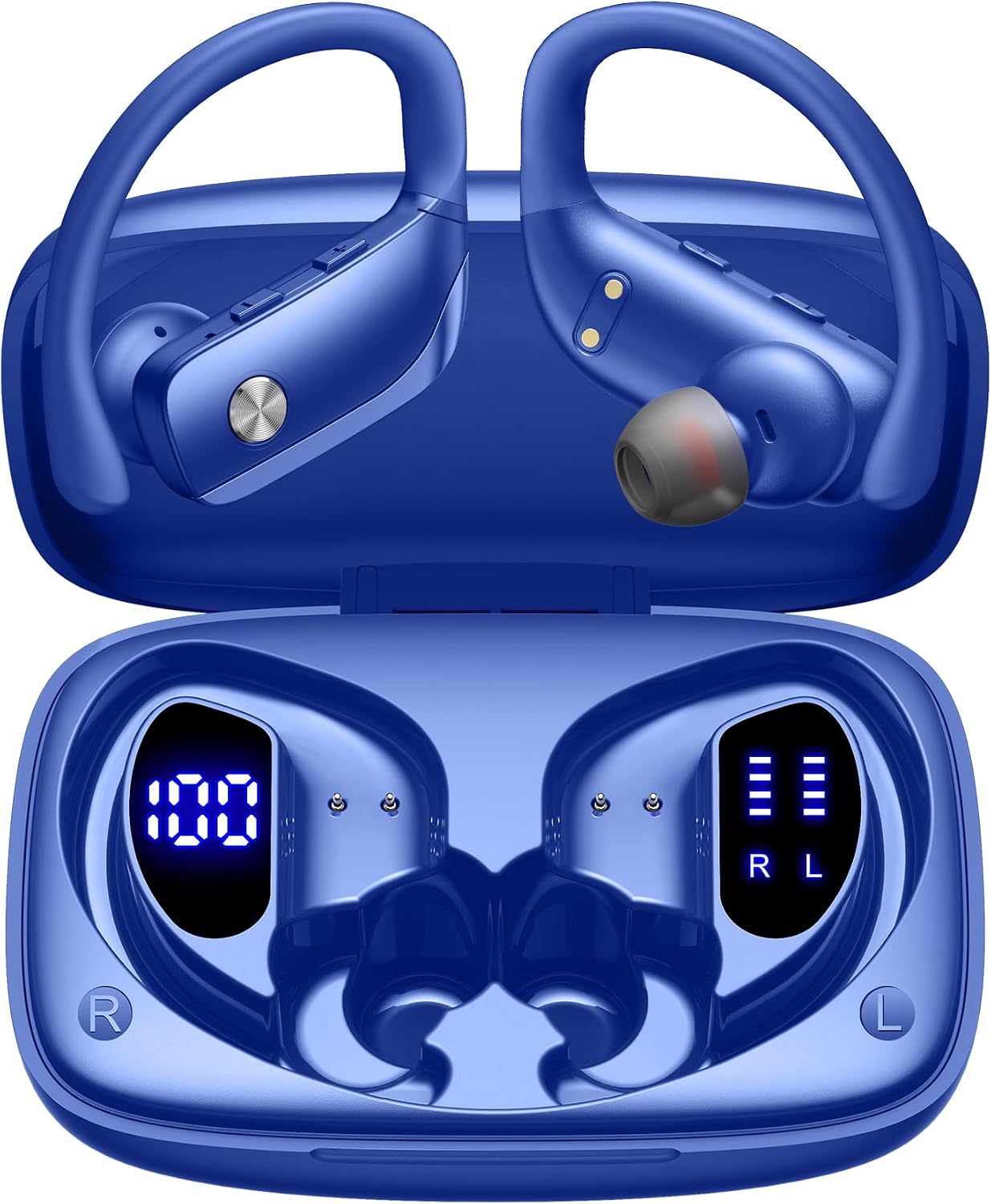 Sports Earphone Hook - Auricolari Wireless con 80 Ore di