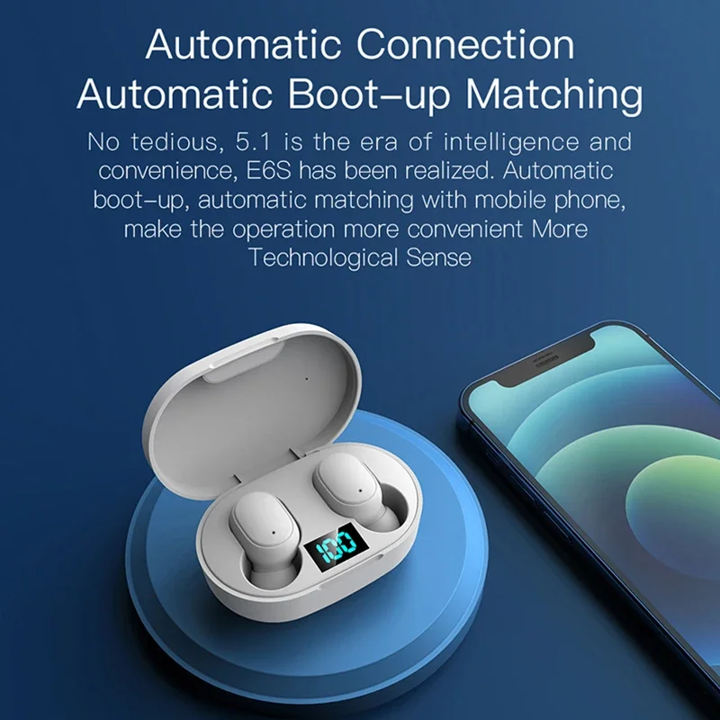 Nuove Cuffie Bluetooth TWS E6S - Bluetooth Headset On Ear recensione e prezzo