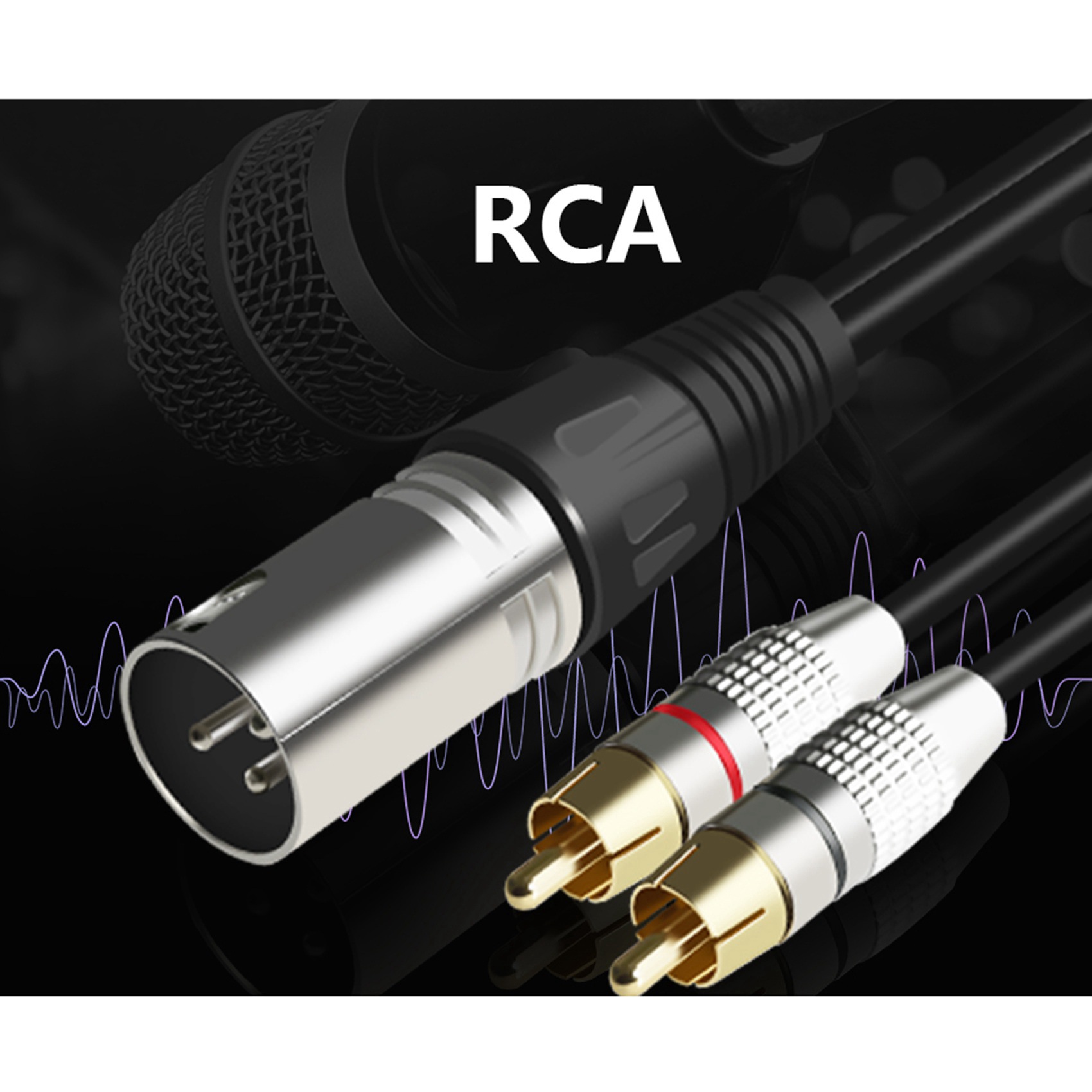 1 xlr maschio a 2 RCA spina ma - Audio Splitter Y recensione e prezzo