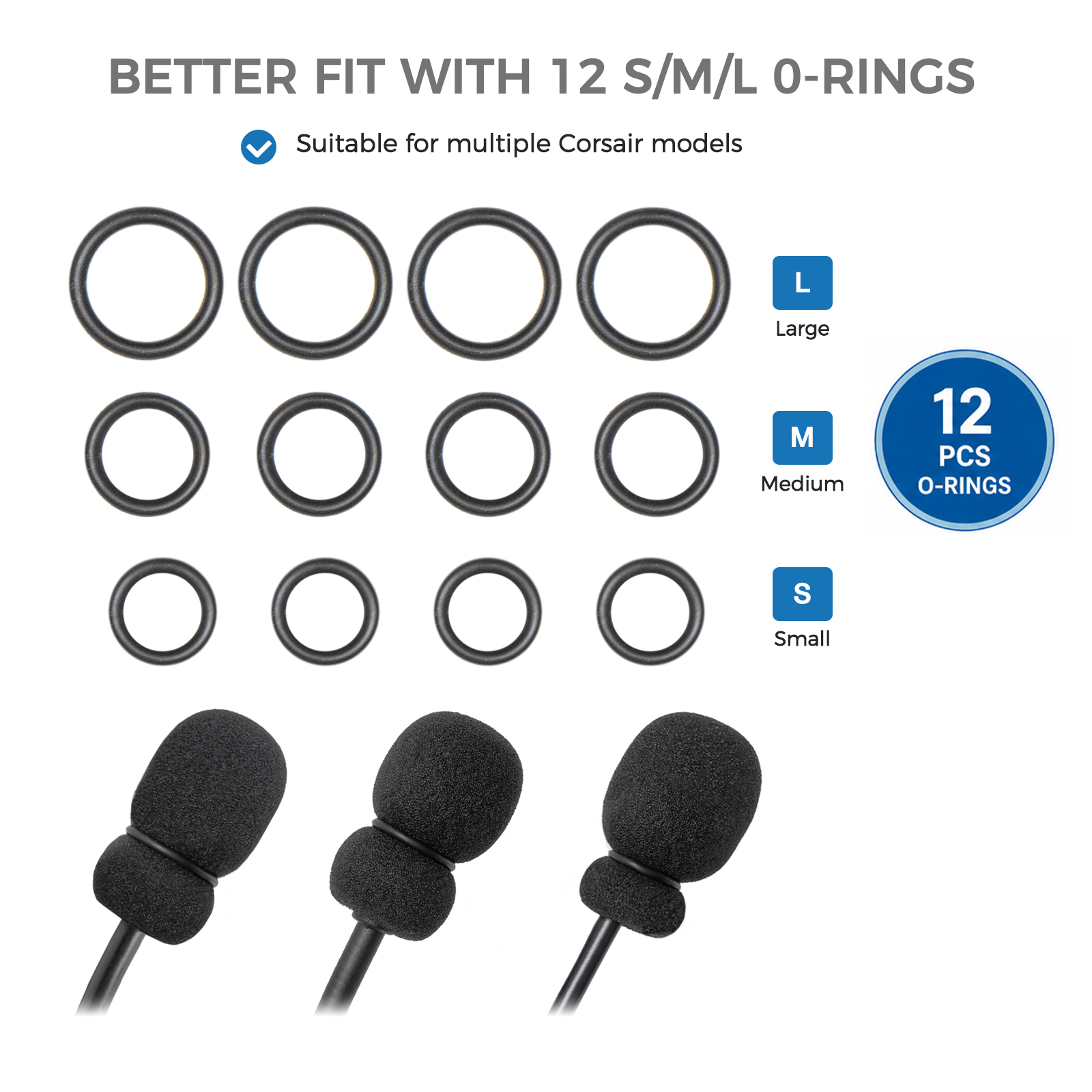 4 coperture in schiuma per mic - Gaming Headset Rgb recensione e prezzo