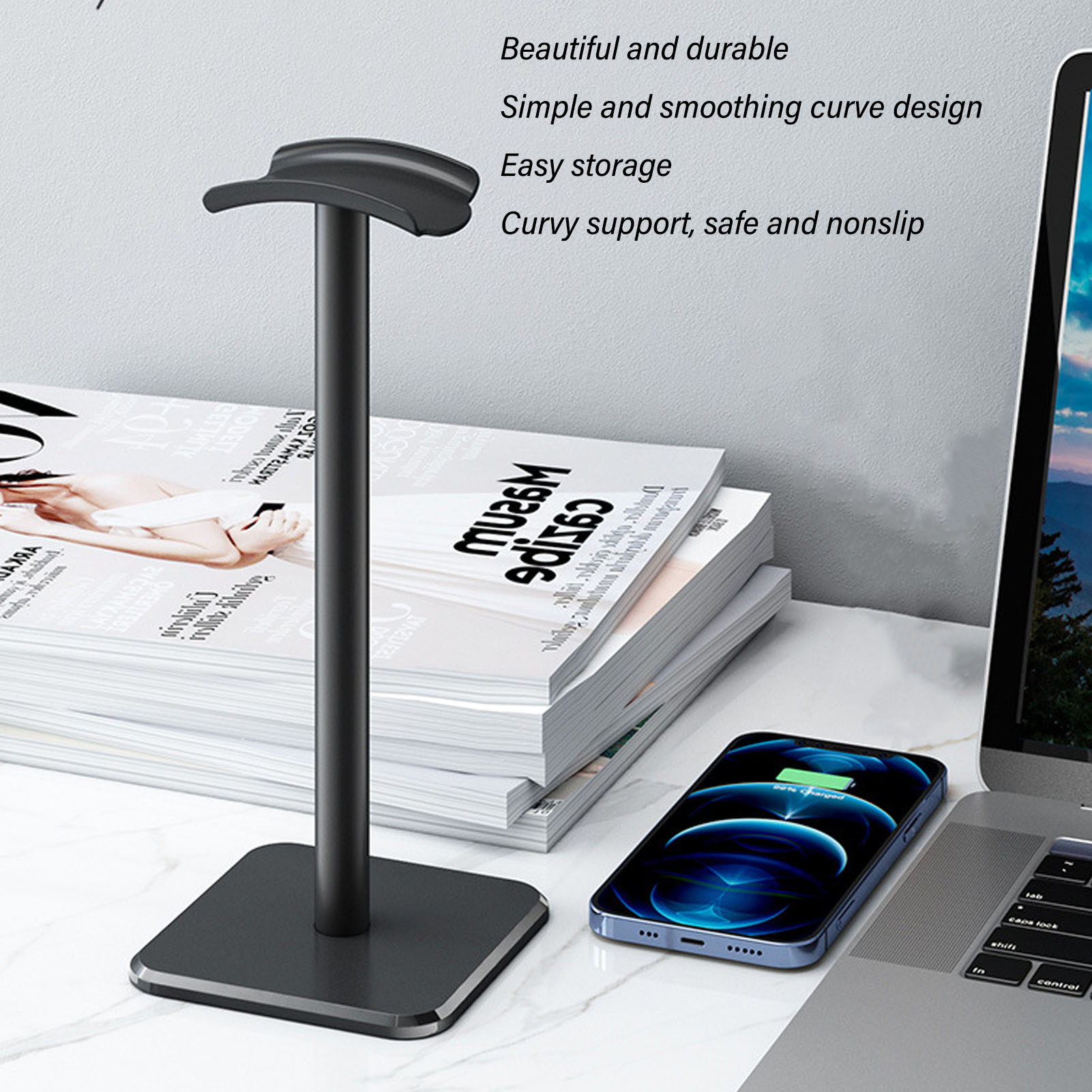 Supporto per cuffie Base antis - Headphone Stand Desk recensione e prezzo