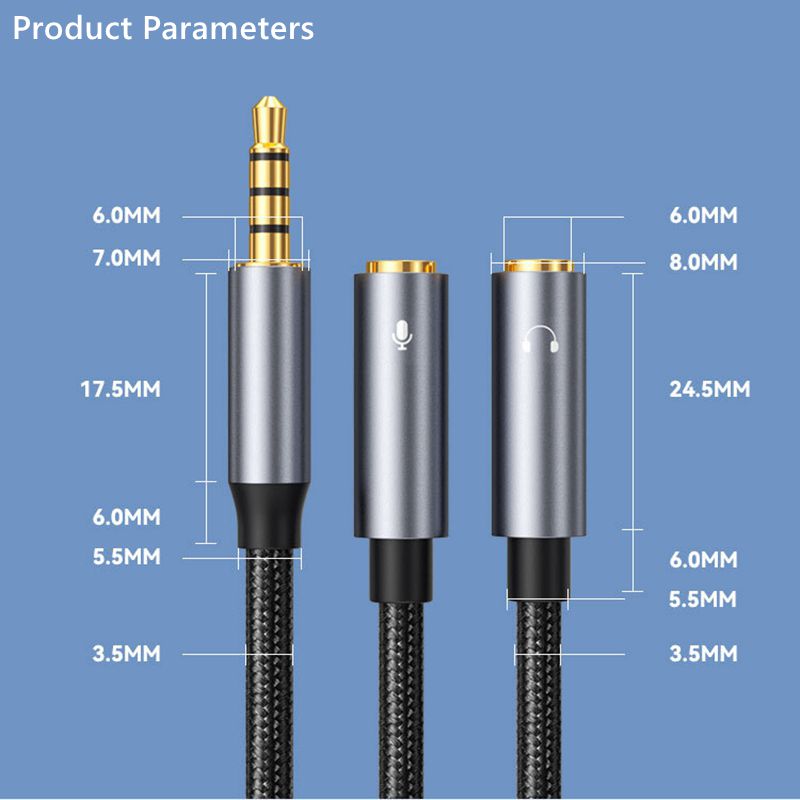Cavo audio Aux jack da 3,5 mm  - Earphone Splitter Jack recensione e prezzo